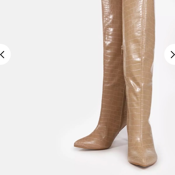 Misguided crocodile boots 👢💘 UK 5, US 6.5 - Picture 2 of 4